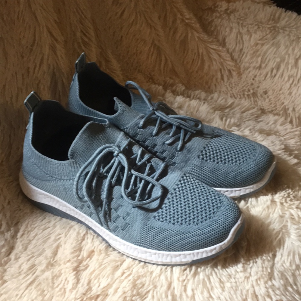 Blue slip on sneaker